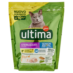 8059149430058Ultima Cat Crocchette Sterilizzato Senior Age Vital 440gr