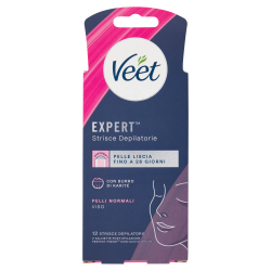 Veet Expert Strisce Viso Pelli Normali 12pz