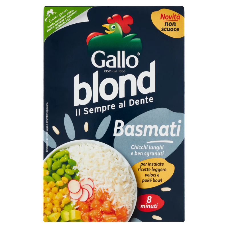 8001420011227 Gallo Blond Riso Basmati 500gr 8001420011227 Gallo Blond Riso Basmati 500gr