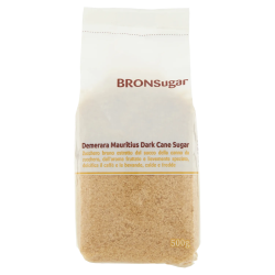 8002290003589BronSugar Zucchero Demerara Mauritius Dark Cane Sugar 500gr