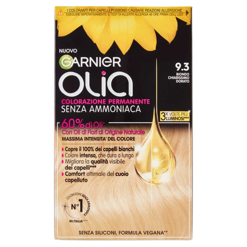 3600542487177Garnier Olia N. 9.3 Biondo Chiarissimo Dorato 1pz