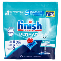 8002910063832Finish Tabs Ultimate All in One Napisan 25pz