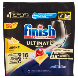 8002910063818Finish Tabs Ultimate All in One Limone 16pz