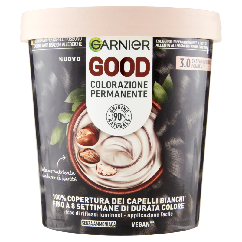 3600542519267Garnier Good 3.0 Castano Cioccolato Fondente, Colorazione Permanente 1pz
