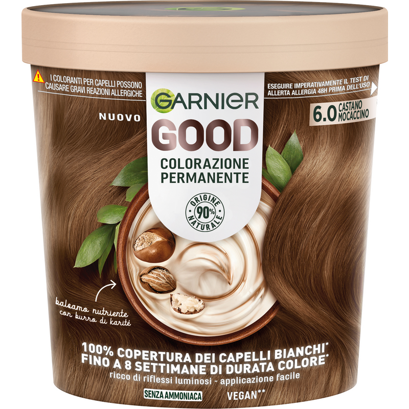 3600542519311Garnier Good 6.0 Castano Mocaccino, Colorazione Permanente 1pz