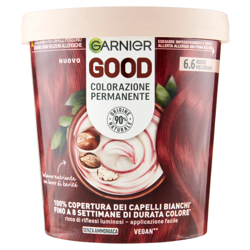 3600542519335Garnier Good 6.6 Rosso Melograno, Colorazione Permanente 1pz