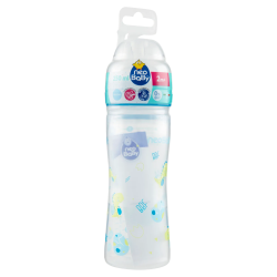 8058664165476Neo Baby Biberon Plastica Collo Largo Dino Blu 2m+ 250ml