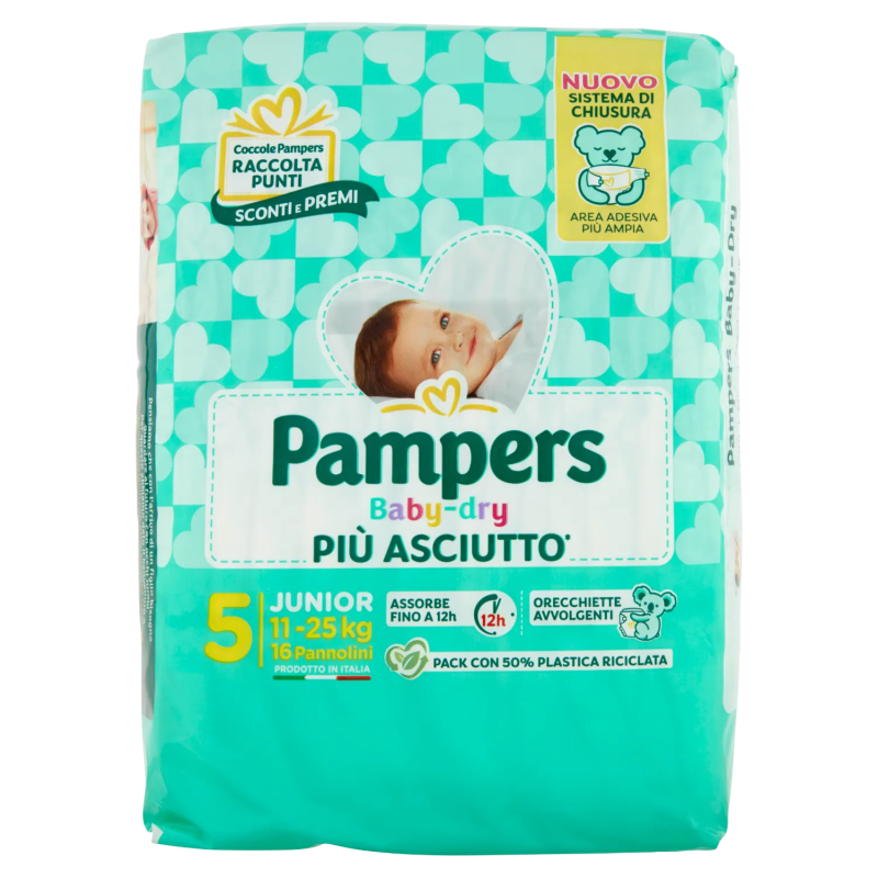 Pampers Baby-Dry 11-25kg New 16pz