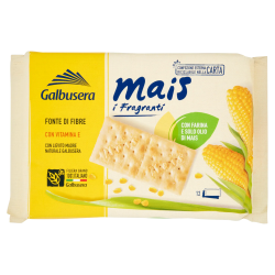 8002190002545Galbusera Mais i Fragranti Crackers Con Farina E Solo Olio Di Mais 12x33,3gr