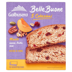 8002190006499Galbusera Belle Buone 5 Colazioni Muesli, Avena, Frutta, Semi 200gr