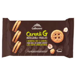8002190006291Galbusera Cereali G Integrali Farciti Con Crema Gianduia Nero 4X40gr