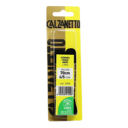 8004235014506Calzanetto Stringa Tonda Nera 70cm New 4pz