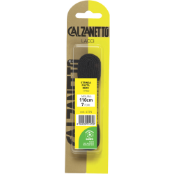 8004235014728Calzanetto Stringa Piatta Nera 110cm New 2pz