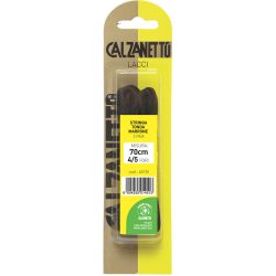 8004235014513Calzanetto Stringa Tonda Marrone 70cm New 4pz