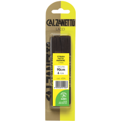 8004235014537Calzanetto Stringa Piatta Marrone 90cm New 4pz