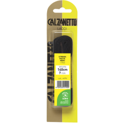 8004235014490Calzanetto Stringa Piatta Nera 140cm New 2pz