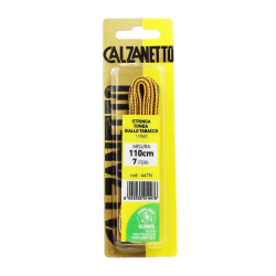 8004235014476Calzanetto Stringa Tonda Giallo/Tabacco 110cm New 2pz