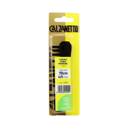 8004235014551Calzanetto Stringa Tonda Marrone 70cm 2pz