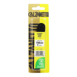 8004235014483Calzanetto Stringa Tonda Nera 150cm 2pz