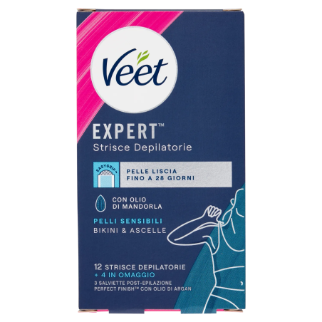 8056860829666Veet Expert Strisce Ascelle & Bikini 12pz