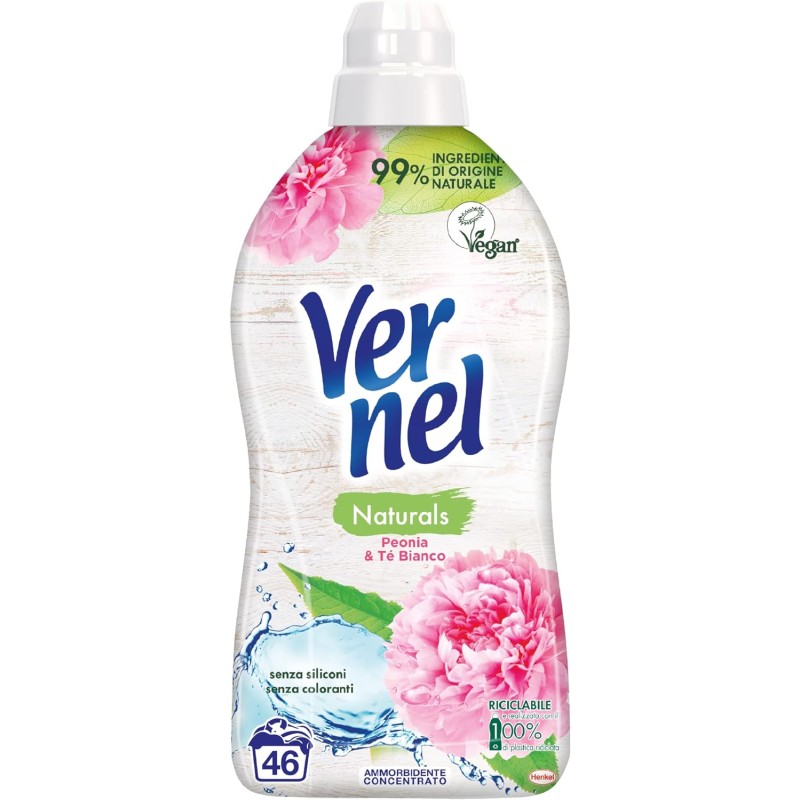 8015100576975Vernel Ammorbidente Concentrato Poenia & Tè Bianco 46 Misurini 1150ml