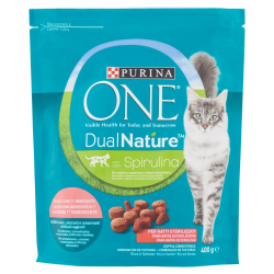 7613036716239Purina One Cat Crocchette DualNature Sterilizzati Salmone 400gr