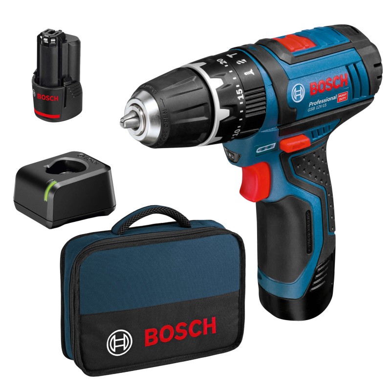 8014211942600 Bosch-B Trapano 12V Mod. GSB 12v-15 Con 2 Batterie 2Ah 8014211942600 Bosch-B Trapano 12V Mod. GSB 12v-15 Con 2 Batterie 2Ah
