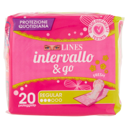 8001480080669Lines Intervallo & Go Regular Fresh 20pz