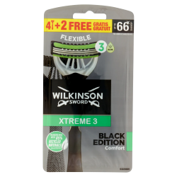 Wilkinson Extreme 3 Black Edition Usa & Getta 4+2pz