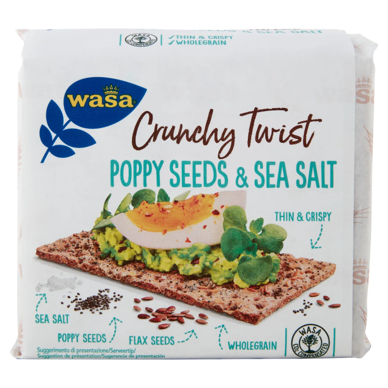 7300400482790Wasa Chruncy Twist Semi e Sale 245gr