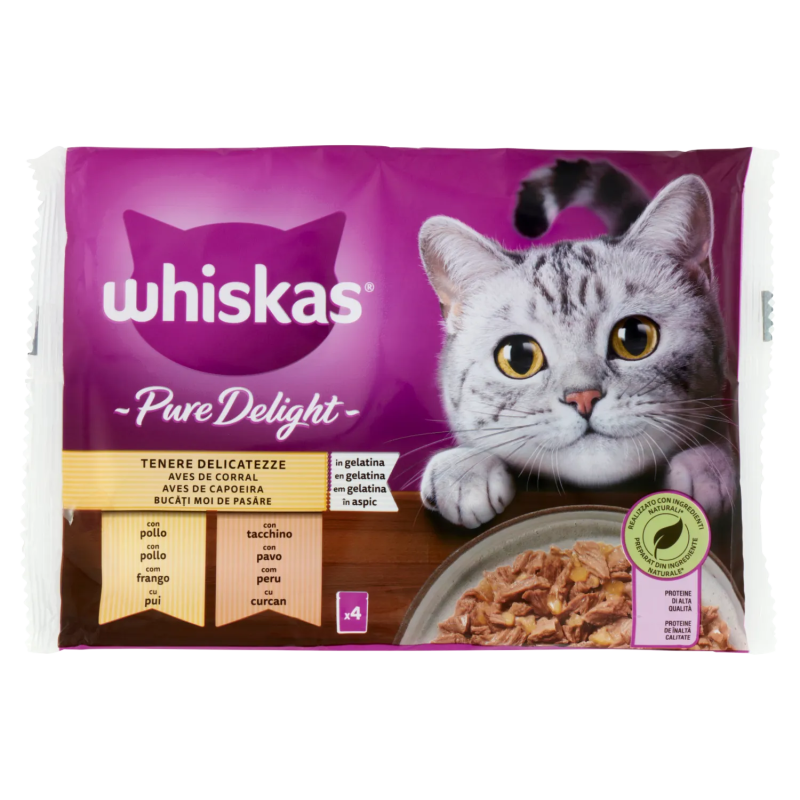 Whiskas Cat Pure Delight Delicato 4x85gr