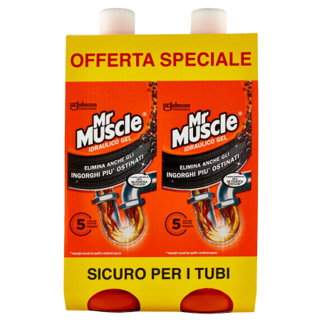 5000204275742Mr. Muscle Idraulico Gel Bipacco 2x1000ml