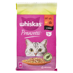 4770608262273Whiskas Cat Pranzetti Manzo, Pollo e Piselli +1 6x50gr