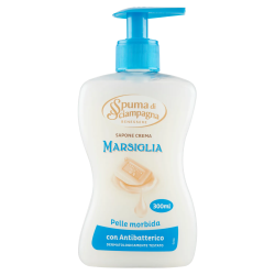 8007750016819Spuma di Sciampagna Benessere Sapone Crema Marsiglia Con Dispenser 300ml