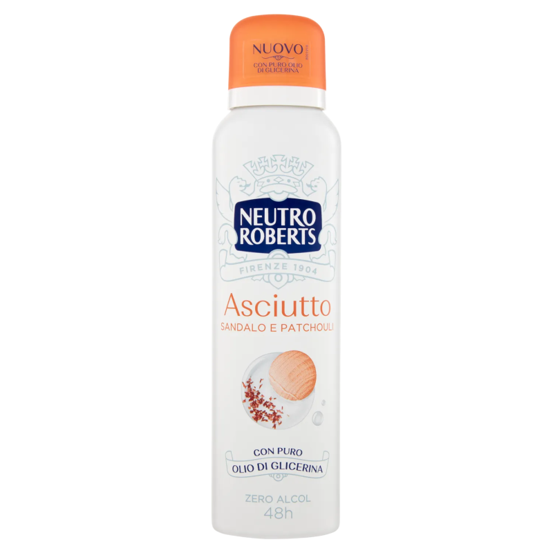 8002410011920Neutro Roberts Deo Spray Asciutto Sandalo e Patchouly 150ml