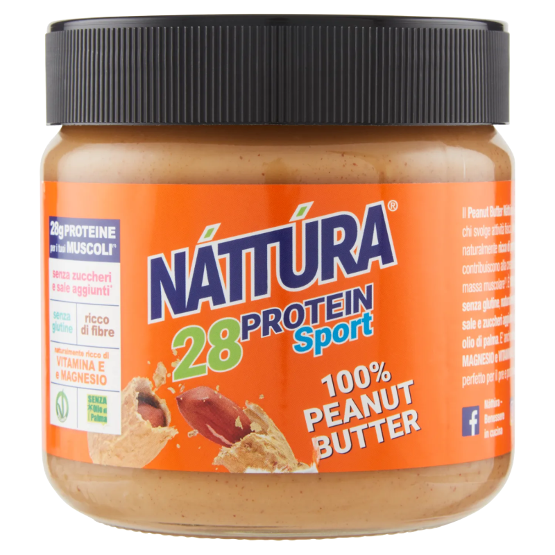 8000003044447 Nattura Peanuts Butter Protein Sport 350gr 8000003044447 Nattura Peanuts Butter Protein Sport 350gr