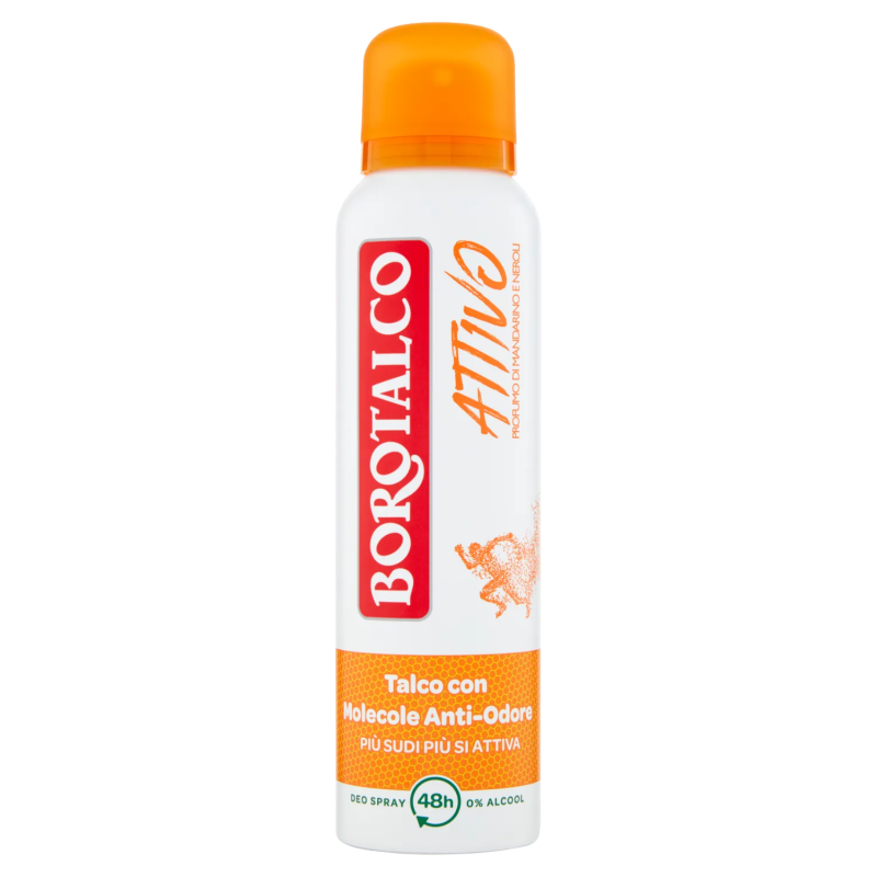 8002410045659Borotalco Deo Spray Attivo Arancio 150ml