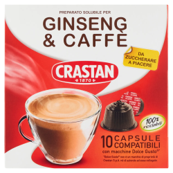 8007100044721Crastan Dolce Gusto Ginseng & caffè Capsule 10pz