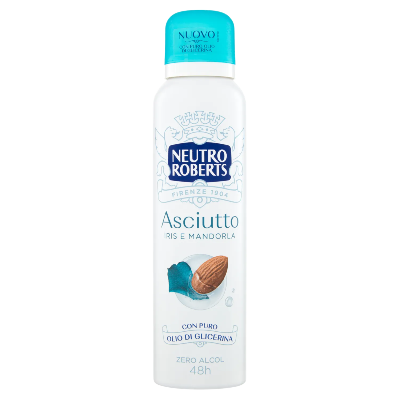 8002410011937Neutro Roberts Deo Spray Asciutto - Iris & Mandorla 150ml