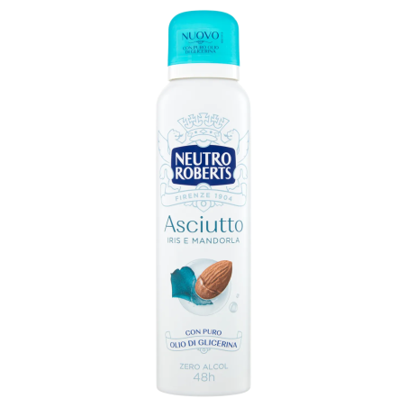 8002410011937Neutro Roberts Deo Spray Asciutto - Iris & Mandorla 150ml