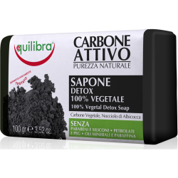 8000137015016Equilibra Sapone Solido Carbone Attivo Detox 100gr