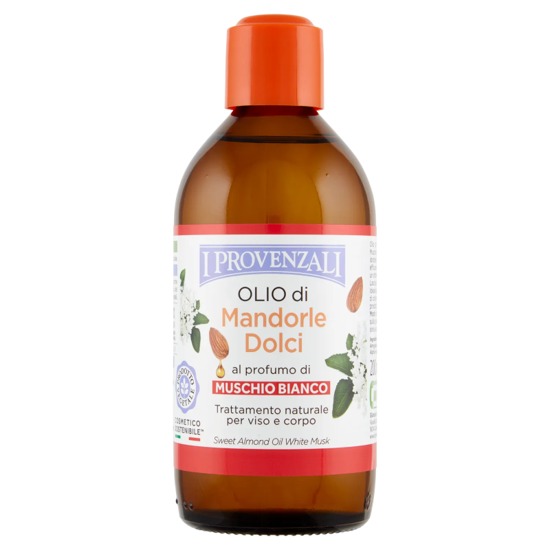 8025796002931 I Provenzali Olio di Mandorle Dolci Al Profumo di Muschio Bianco 200ml 8025796002931 I Provenzali Olio di Mandorle Dolci Al Profumo di Muschio Bianco 200ml