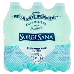 8008627000450Sorgesana Acqua Naturale Pet 6x500ml