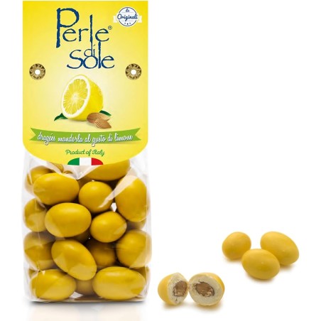 8010746109136Perle Di Sole Dragèes Mandorla Al Gusto Di Limone 150gr