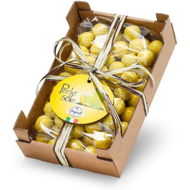 8010746112020Perle Di Sole Liquorini Al Gusto Di Limoncello in Cassettina 400gr