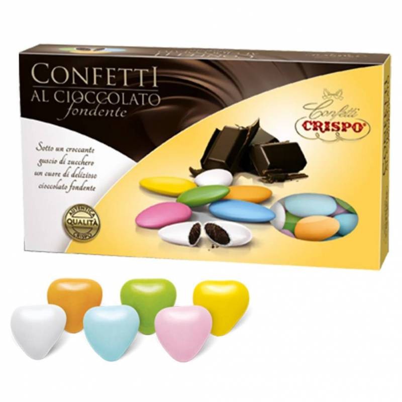 8005085705521Crispo Confetti al Cioccolato Fondente - Colori Assortiti 1000gr