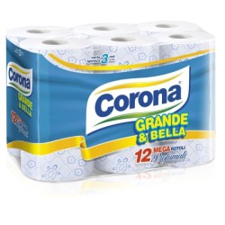 8033011700371Corona Igienica Grande & Bella 3 Veli 12 Rotoli