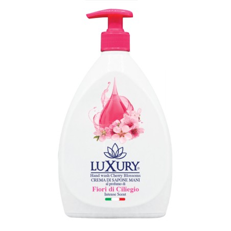 8033447586518 Luxury Sapone Liquido Fiori di Ciliegio Con Dispenser 750ml