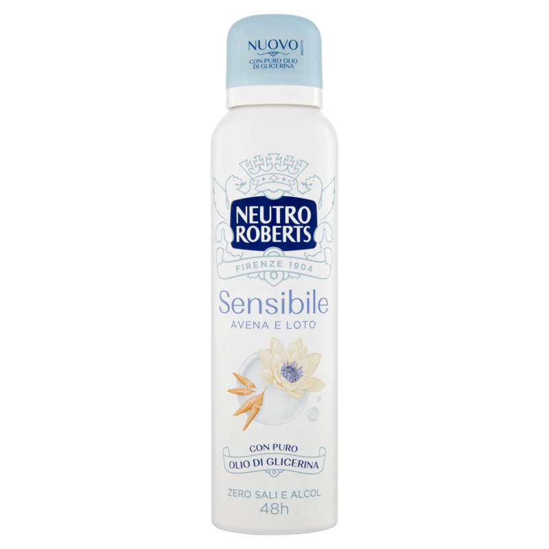 8002410011876Neutro Roberts Deo Spray Sensibile Avena e Loto 150ml