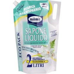 8004120909498Mil Mil Sapone Liquido Muschio Bianco Eco Ricarica 2000ml